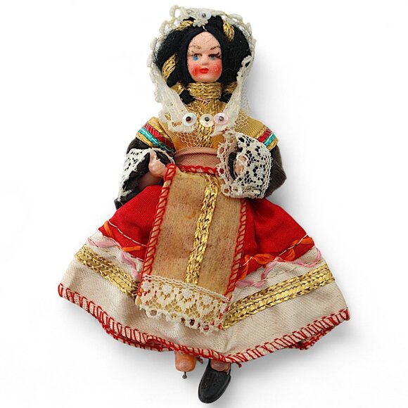 Vintage European Folk Costume Doll - Picture 1 of 6